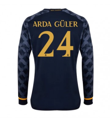 Real Madrid Arda Guler #24 Replika Udebanetrøje 2023-24 Langærmet